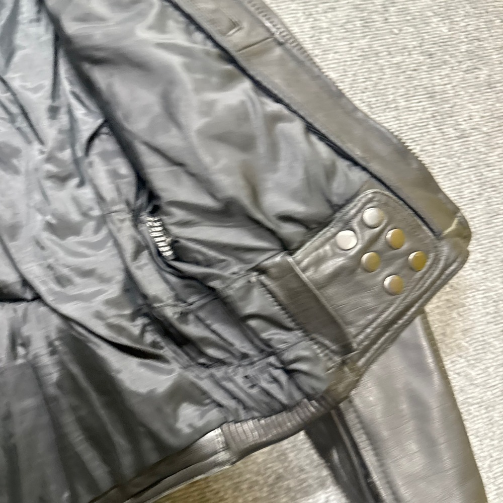 VTG Marsee Leather Jacket Men's Sz 38 Small Full Zip Motorcycle Grunge Black - Picture 15 of 16